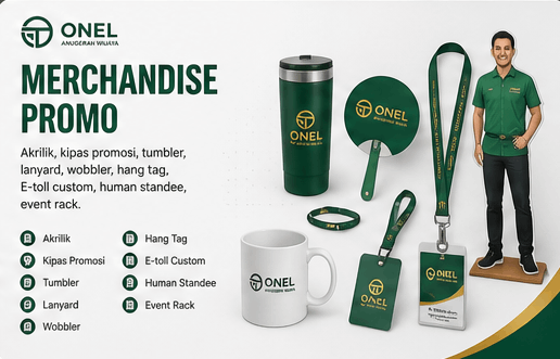 Merchandise dan souvenir promosi — ONEL Anugerah Wijaya